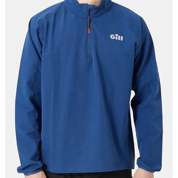Gill Softshell Smock Midlayer Long Sleeve Pullover Quarter Zip XL Blue - Picture 1 of 13